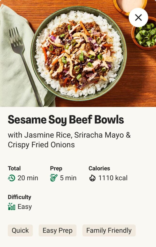 Sesame Soy Beef Bowls