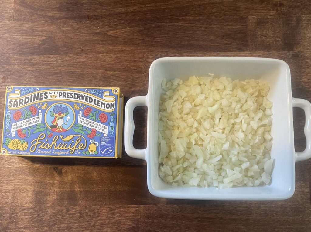 Fishwife Sardines with preserved lemon.