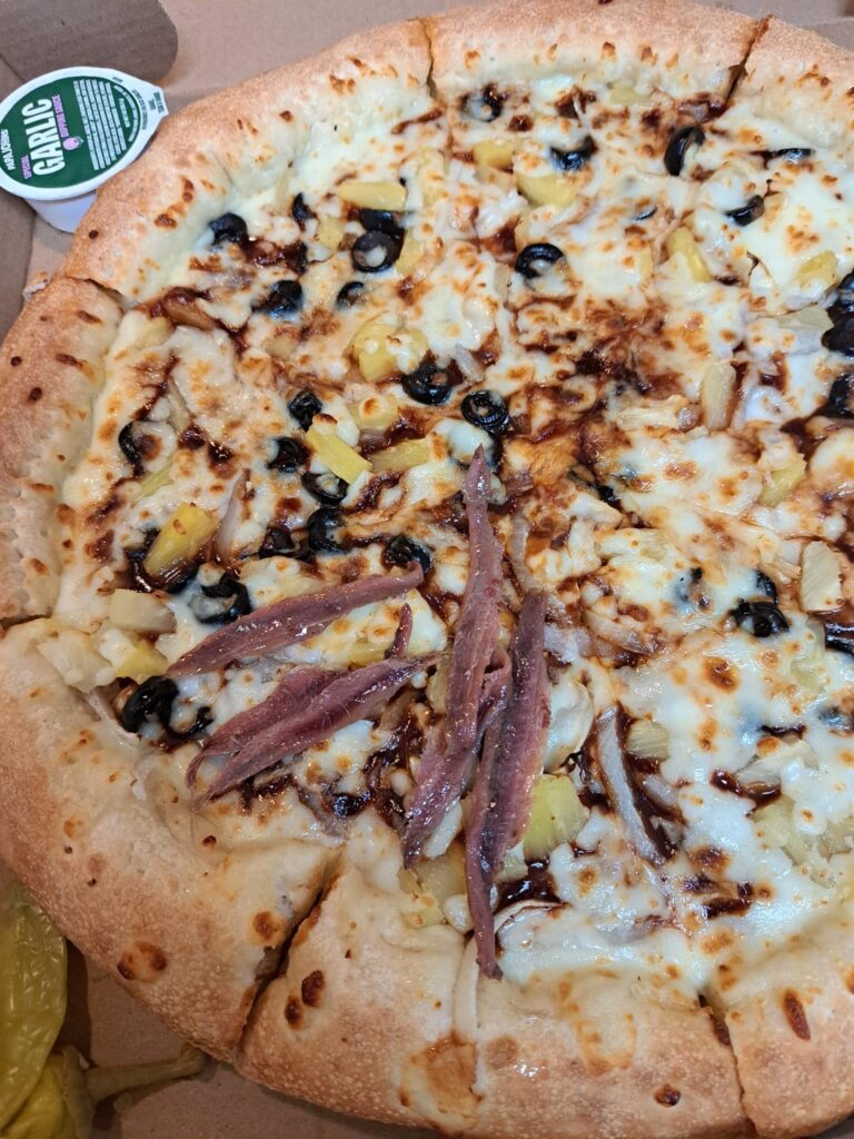 So turns out I'm allergic to anchovies. Other than that 7/10.