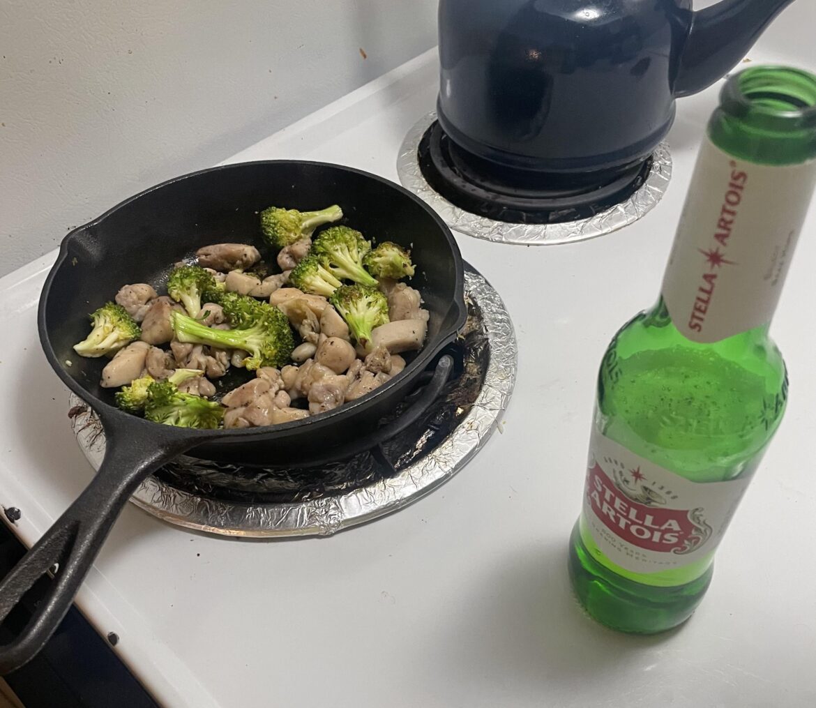 Chicken and broccoli