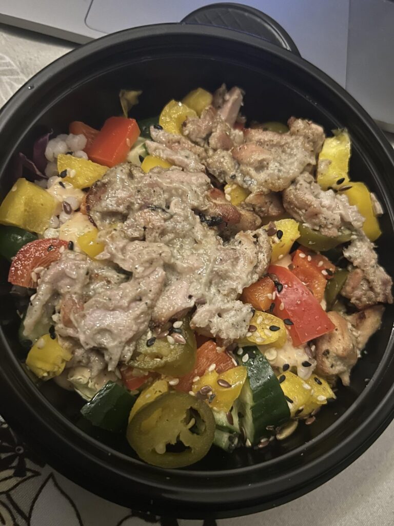 Calorie estimate of this chicken salad? I find salads so hard to estimate