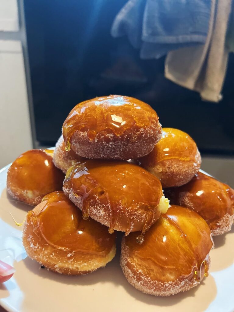 My second attempt at donuts ever and I decided to go for Crème Brûlée