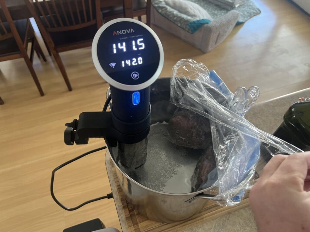 Duroc Pork @ 142F for 2 hrs.