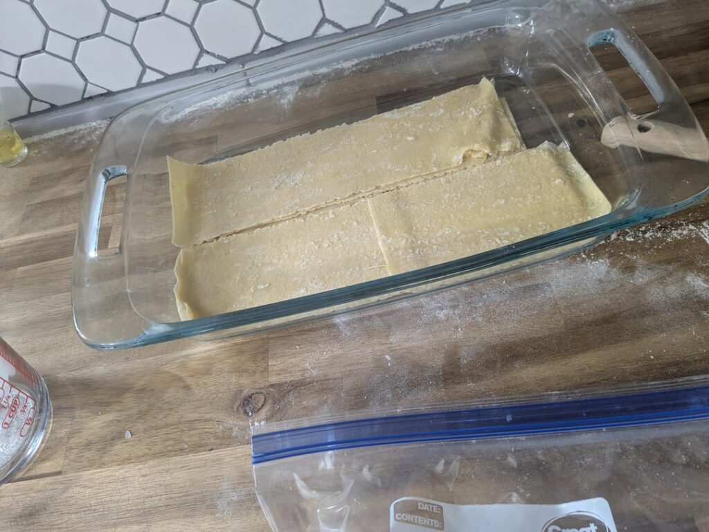 Made Lasagna noodles for the first time!