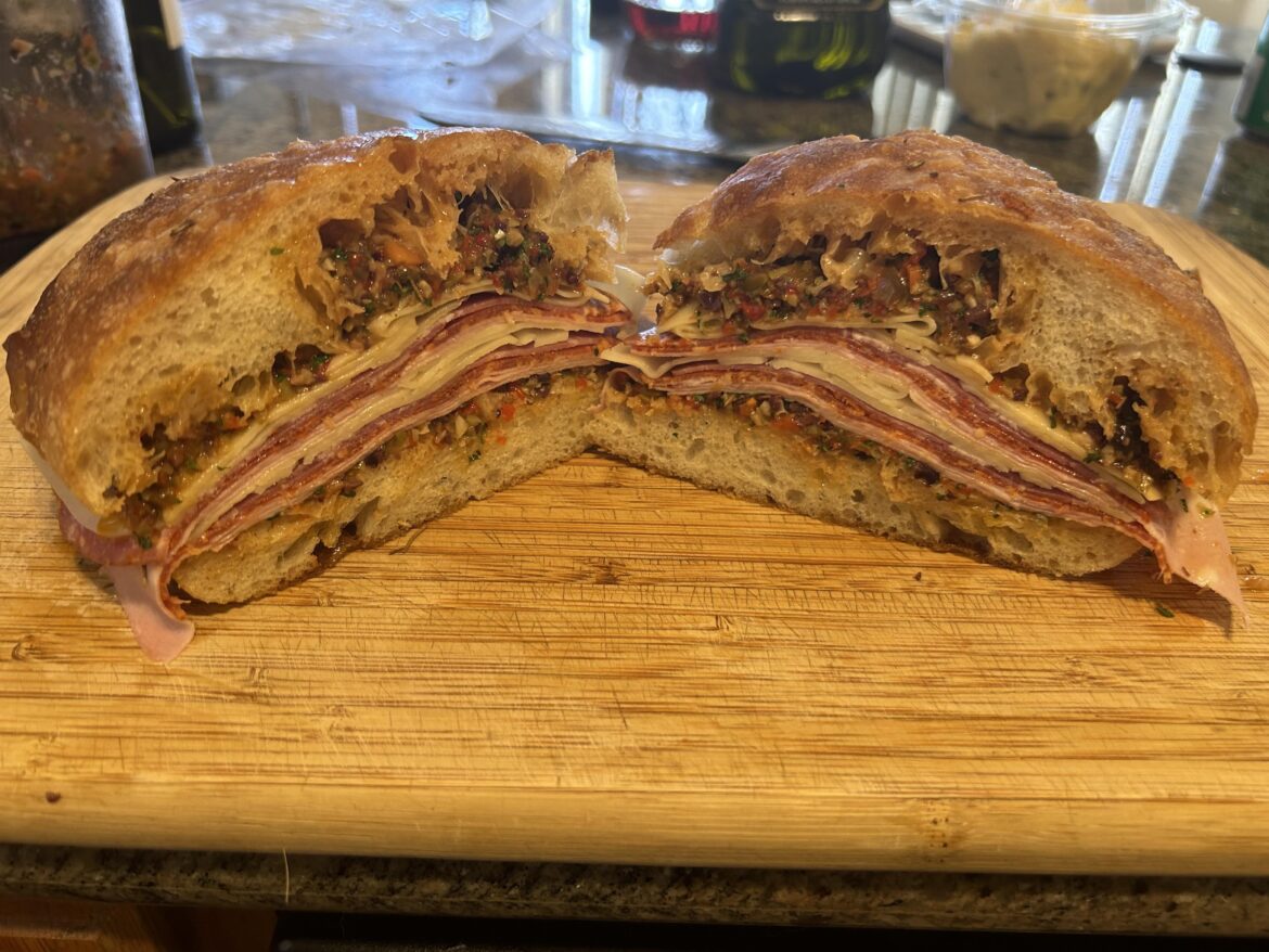Muffuletta on Homemade Focaccia