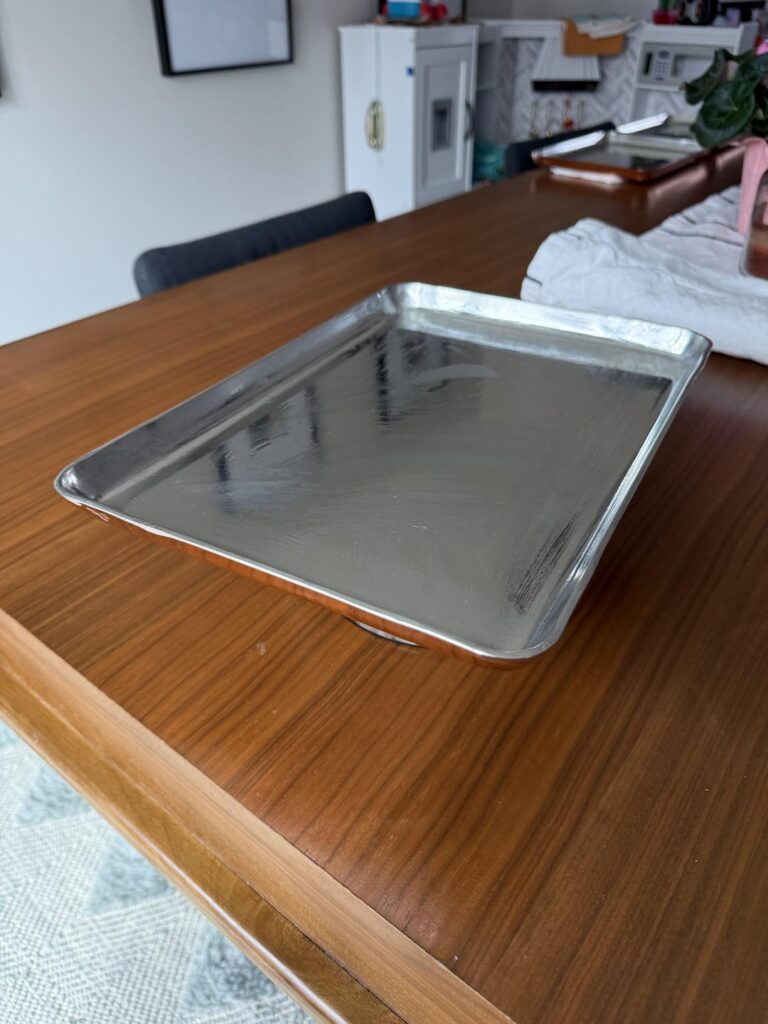 I made these six pound baking sheets