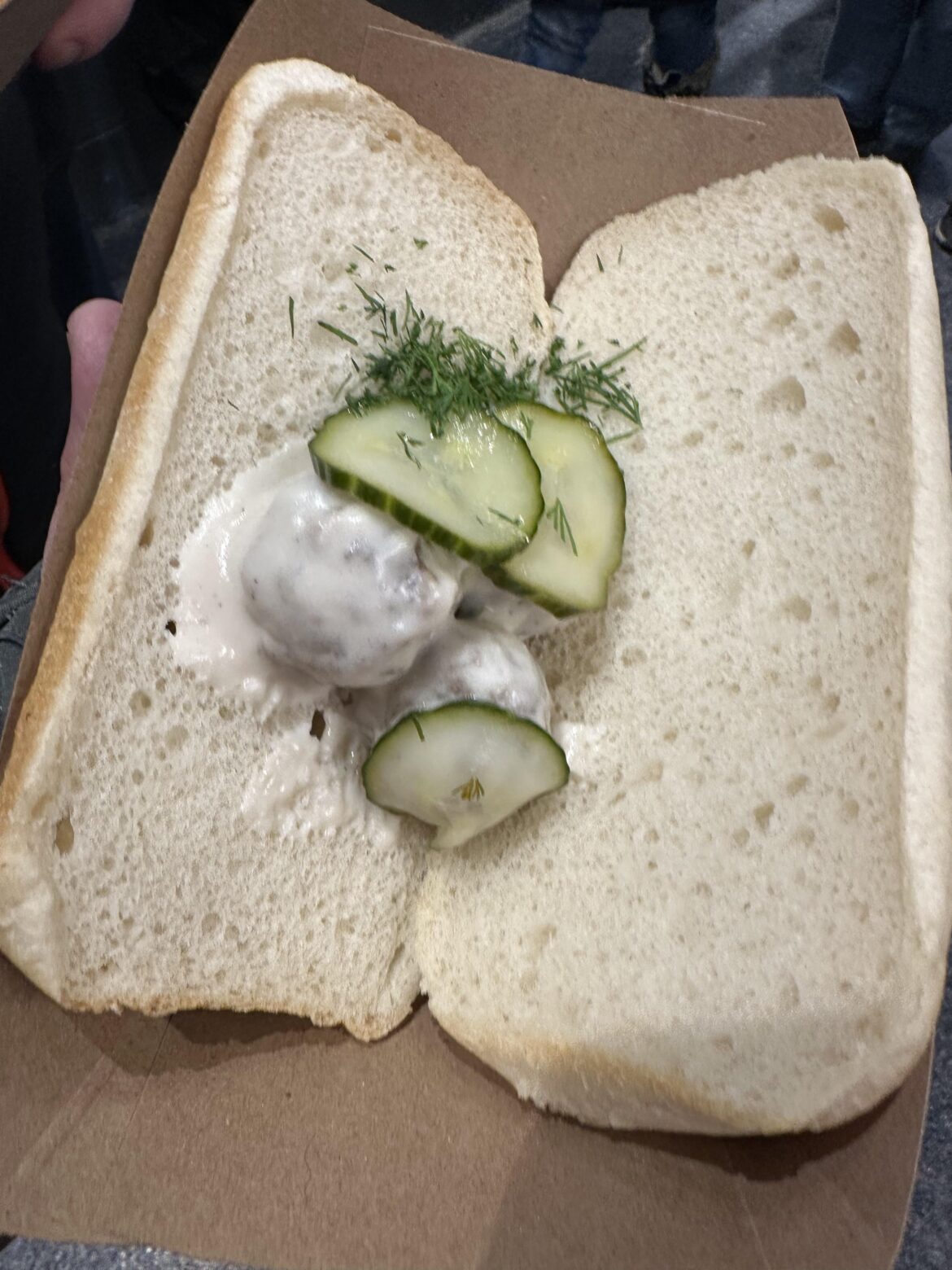 A meatball “sandwich” from Allianz Field (MLS, Loons)