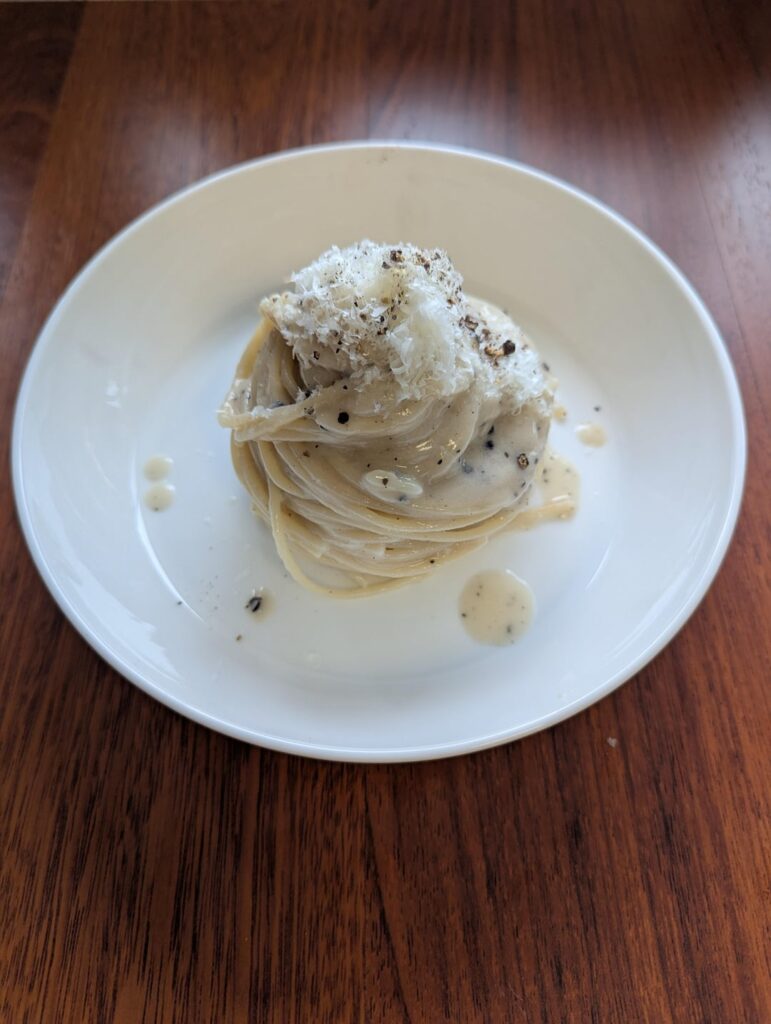 Cacio e pepe, again Cacio e pepe, again