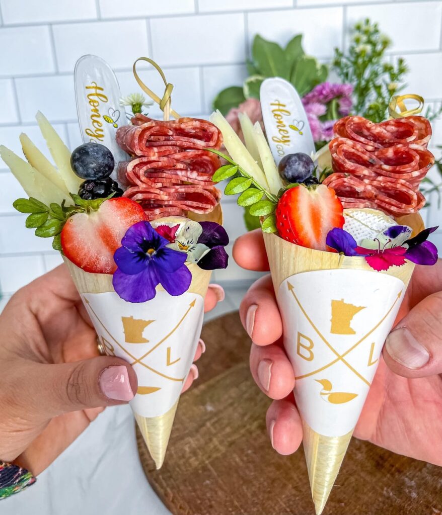 Charcuterie Cones 💜