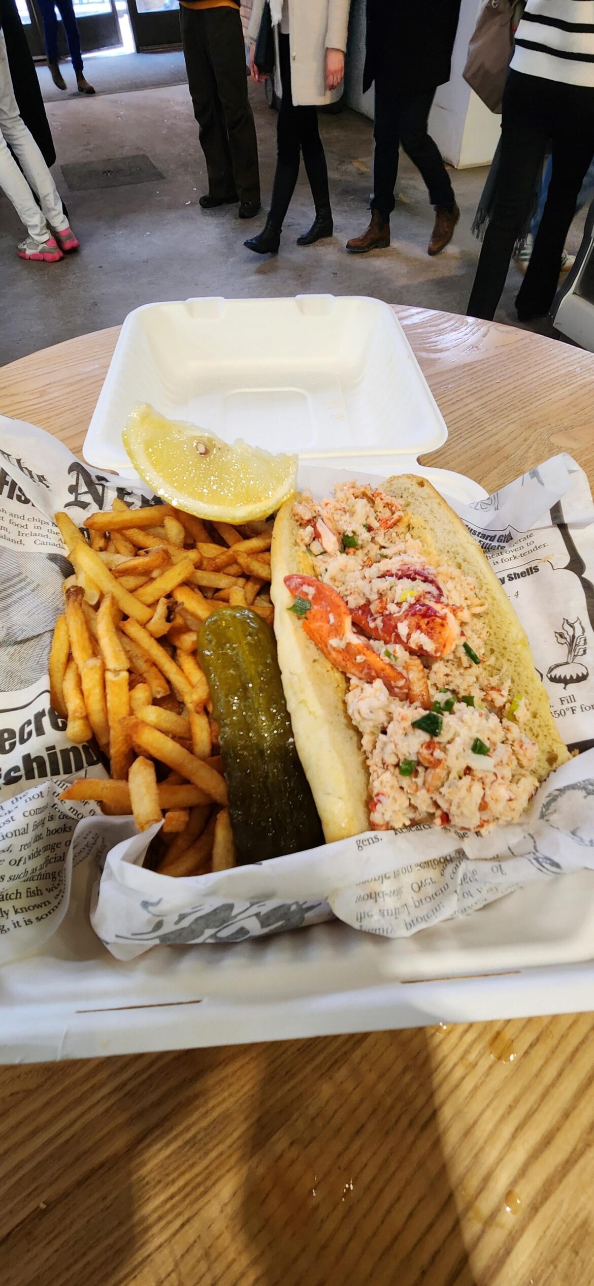 Lobster roll from Buster's Sea Cove