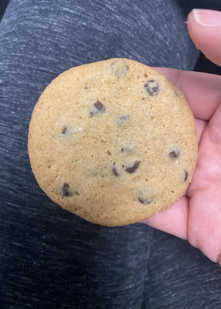 How much for these two cookies? One is chocolate chip, the other is m&m