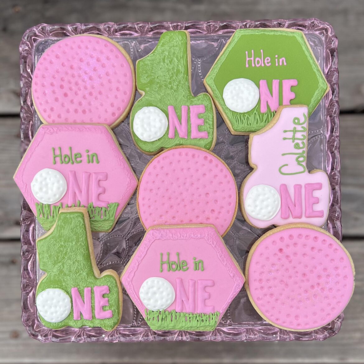 Hole in one first birthday set