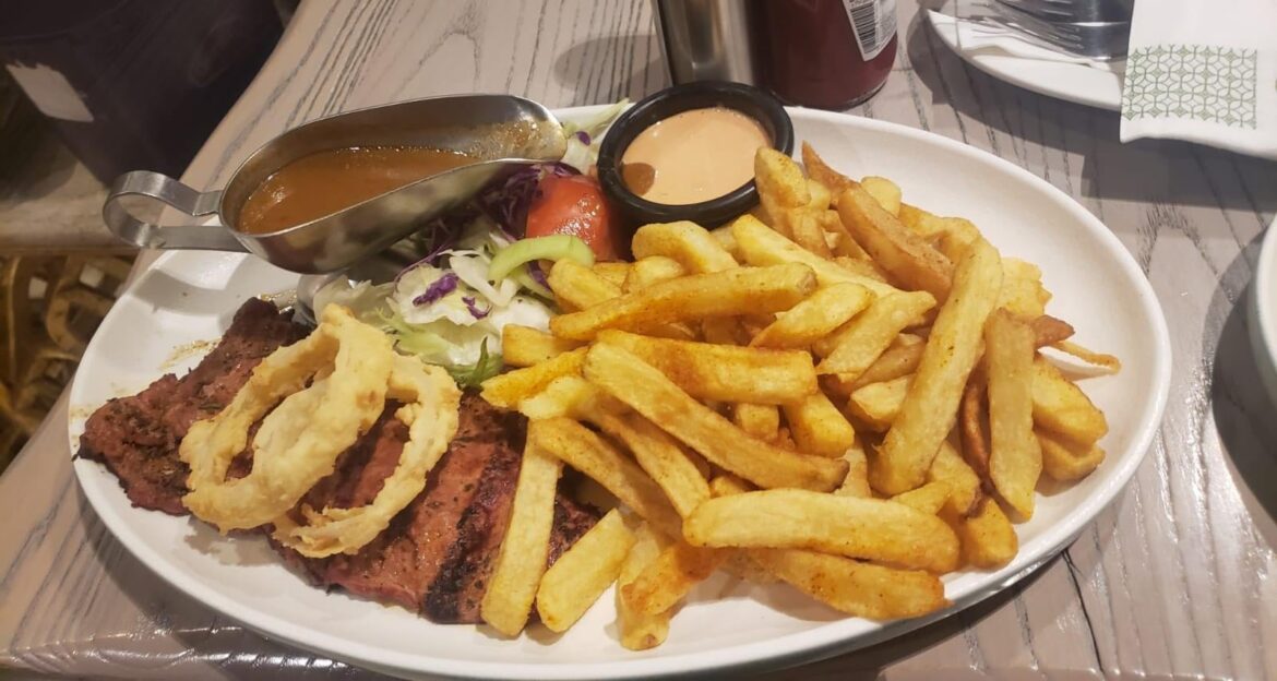 [OC] Steak and Chips for lunch.