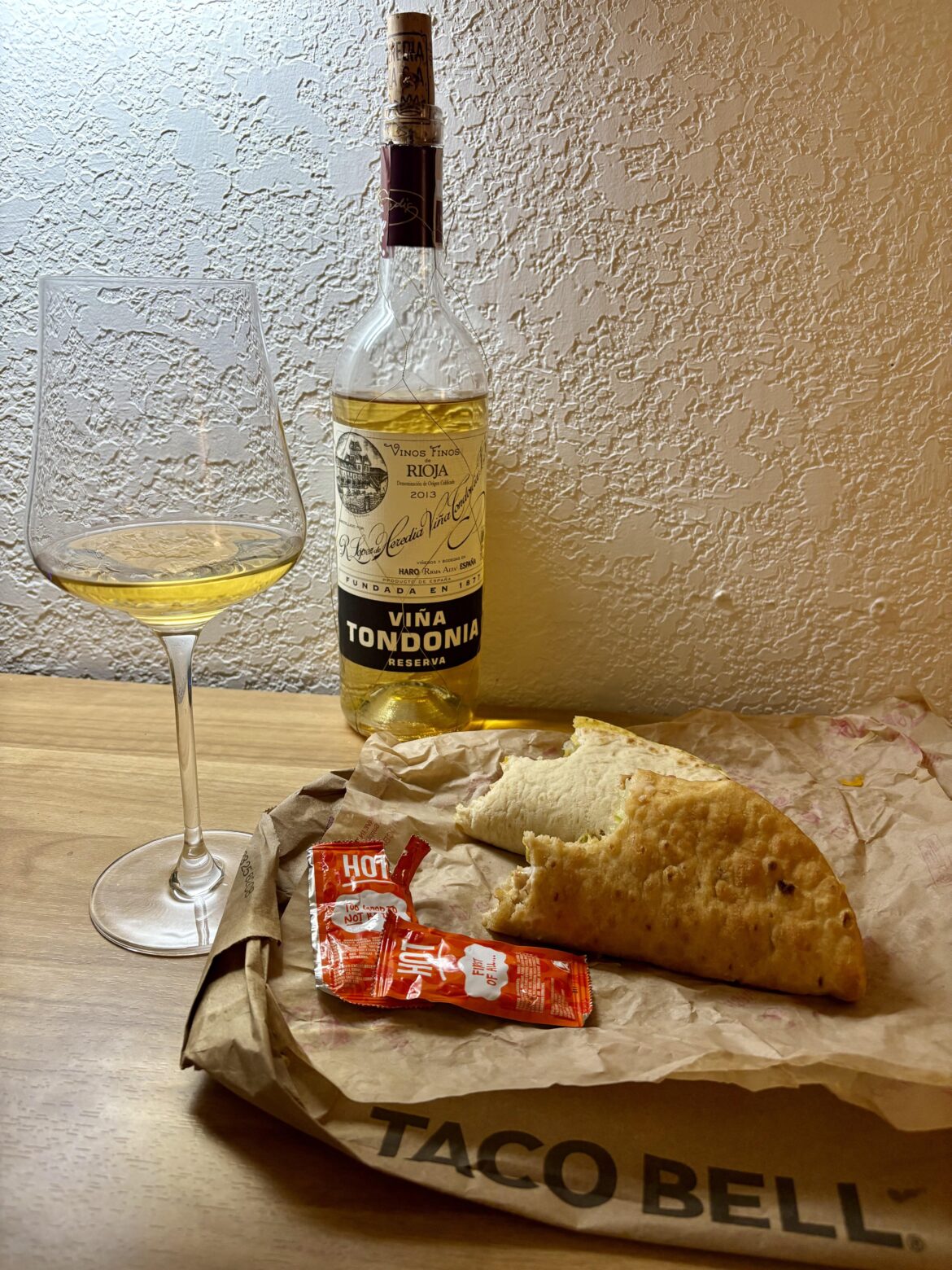 Tondonia Blanco & Taco Bell