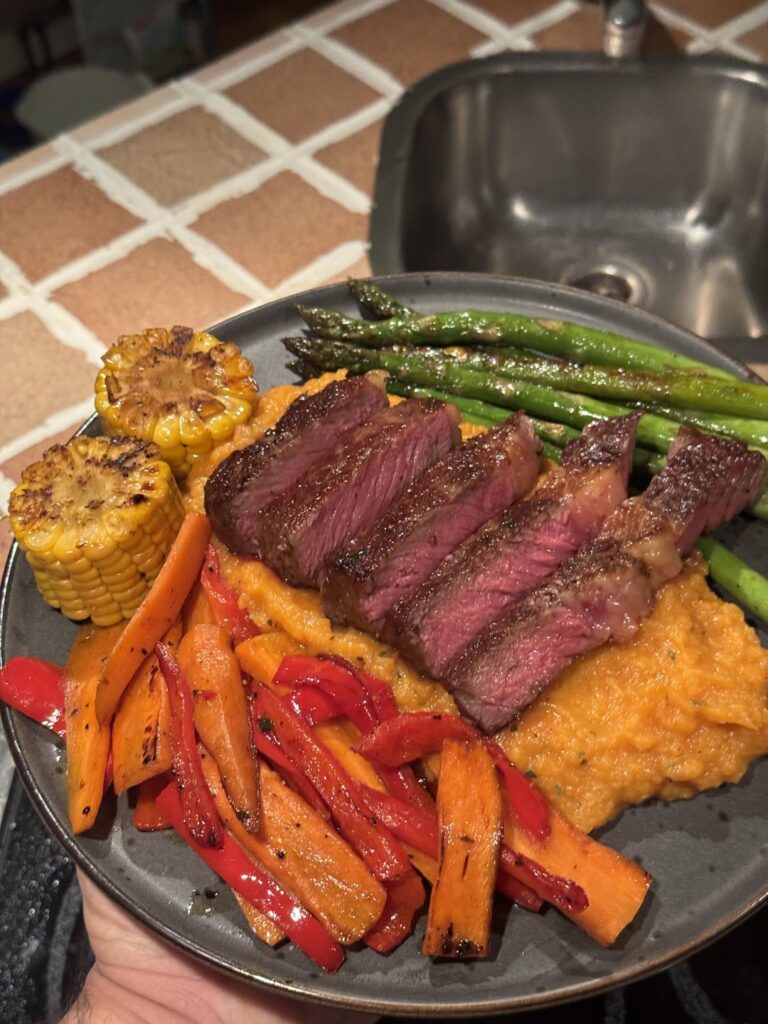 No girlfriend tonight. Only one thing to cook.