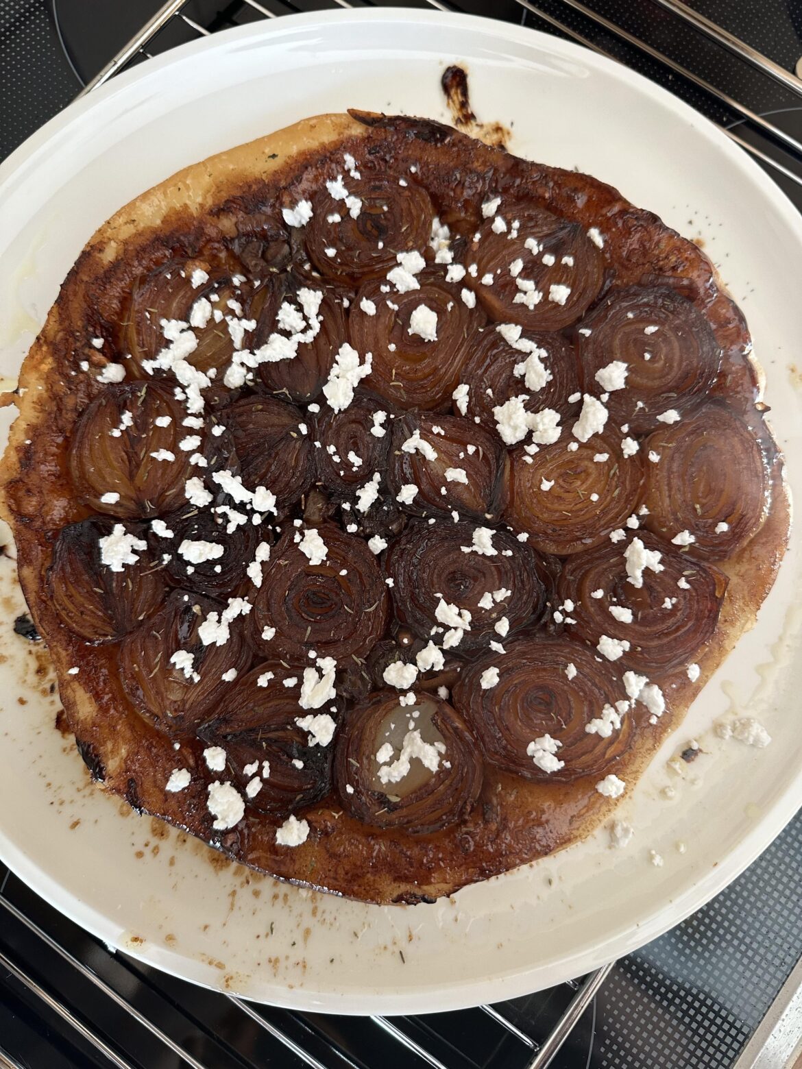 My attempt at an onion tarte tatin