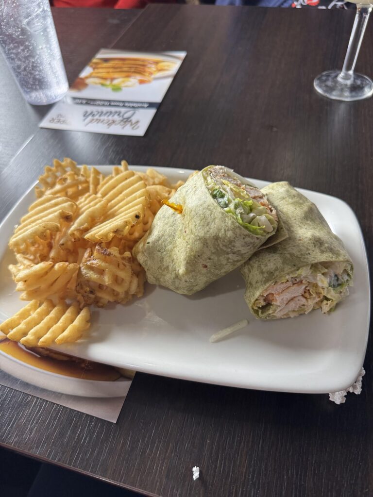 Calorie count? I guessed around 1300