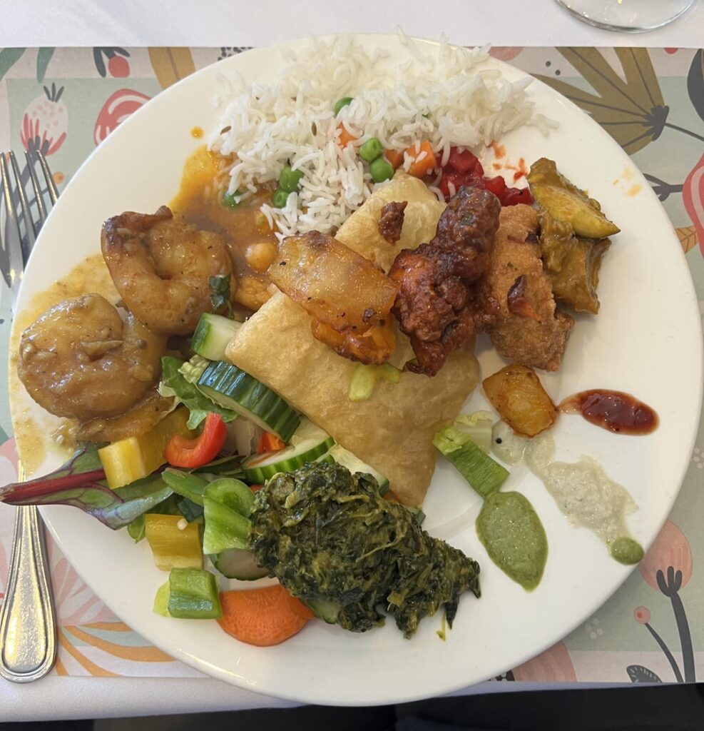 calories from this indian buffet?