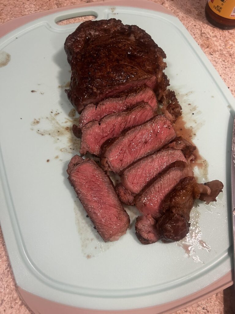 I tried low and slow for this THICK boy