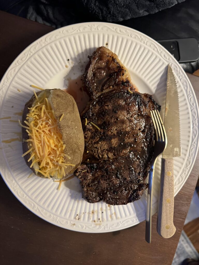 Nothing better than a juicy Ribeye!