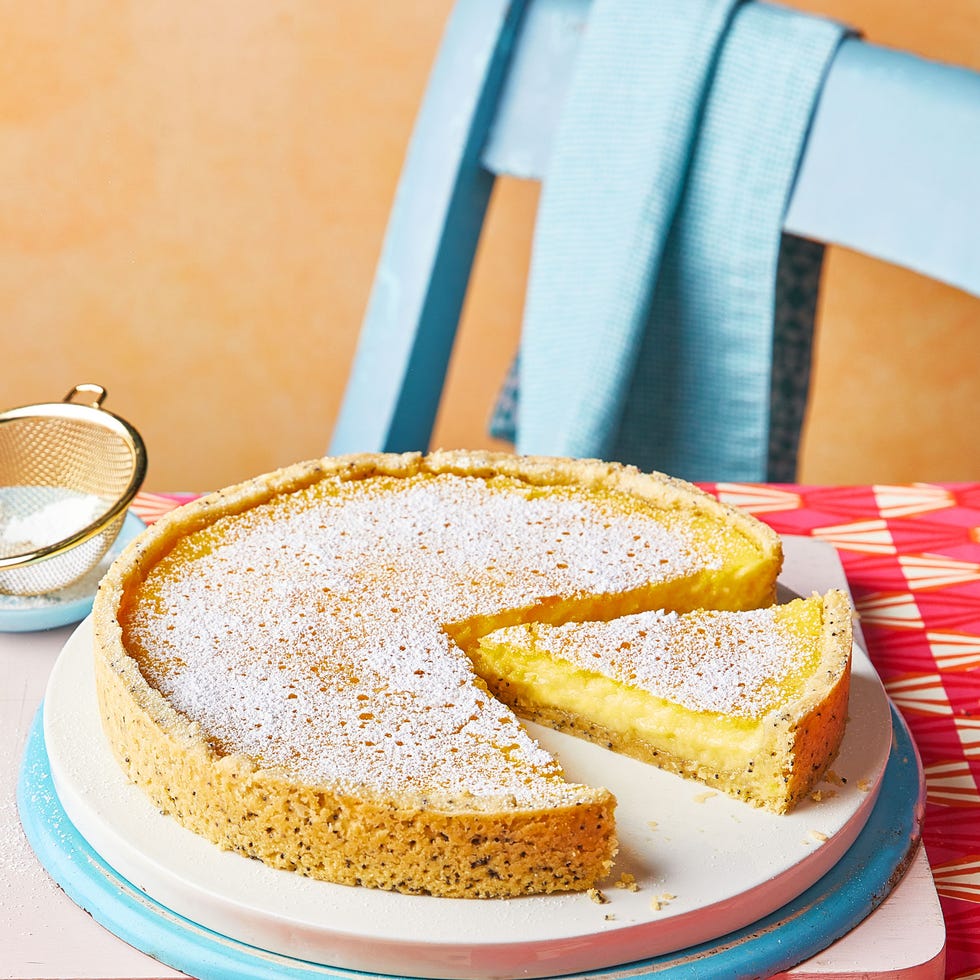 lemon and poppy seed tart