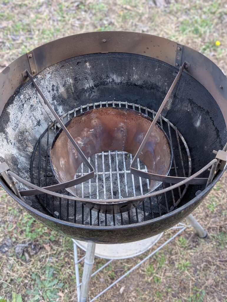 Tried a vortex cone as a charcoal fence