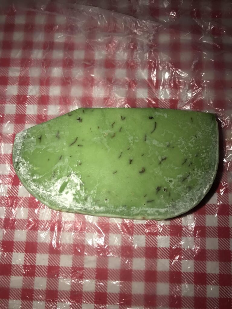 Pesto Gouda cheese