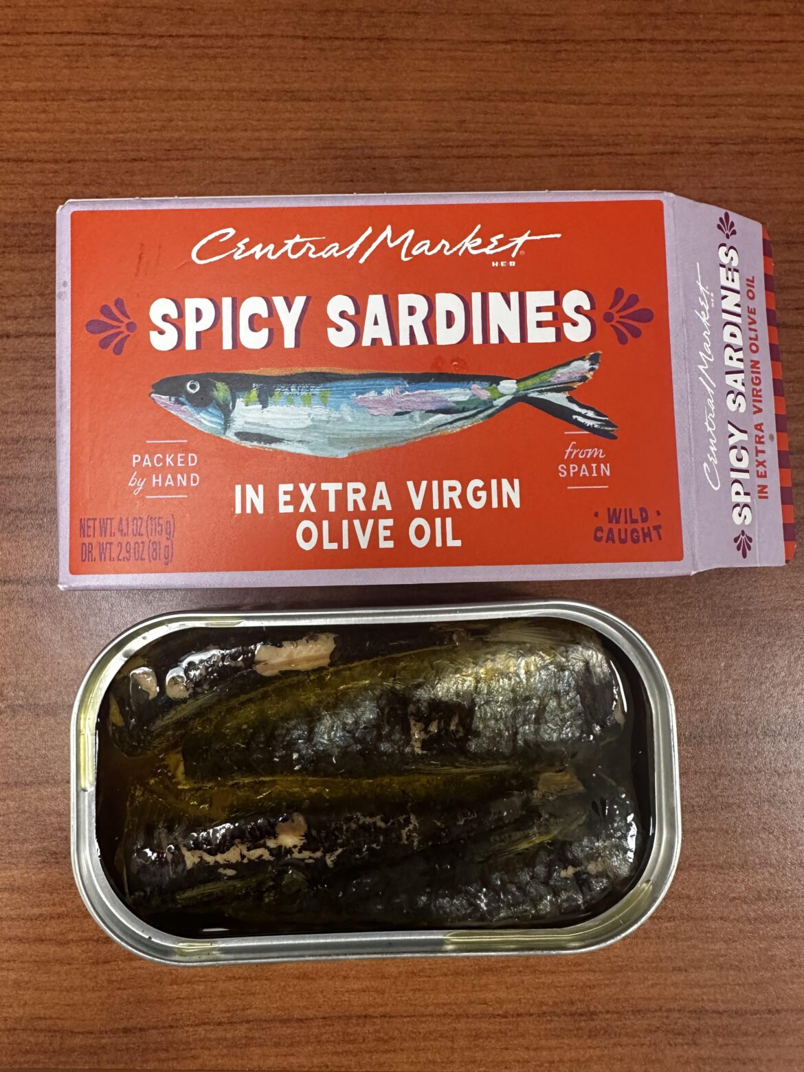 For you Texas folks, Central Market came out with their own “affordable” sardine line!