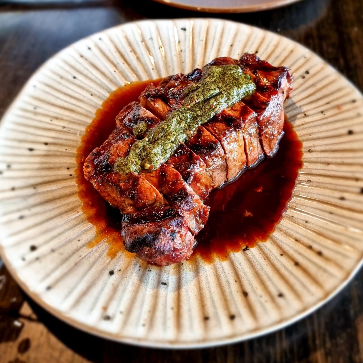 I ate a porterhouse steak