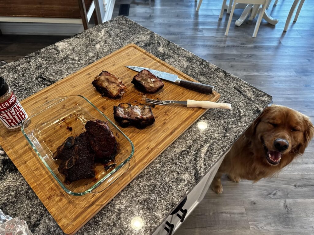 First smoked meat of the season.