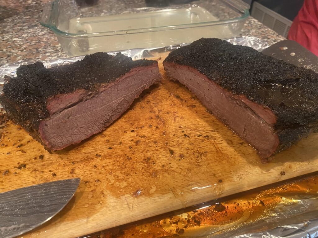 Smoked a small brisket flat today