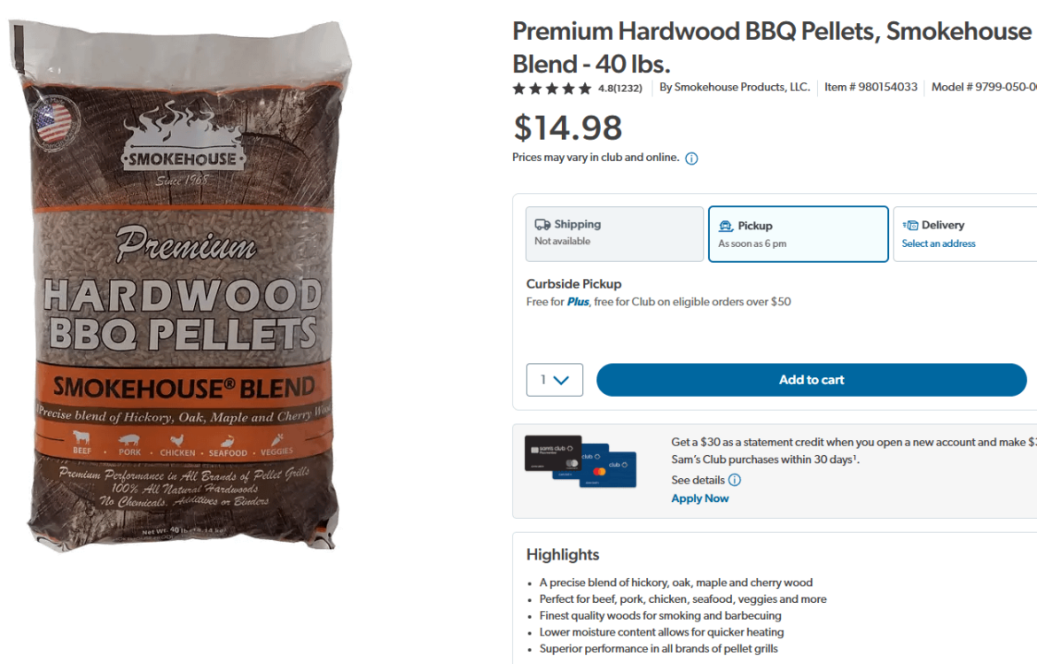 Has anyone tried these pellets from Sam's?