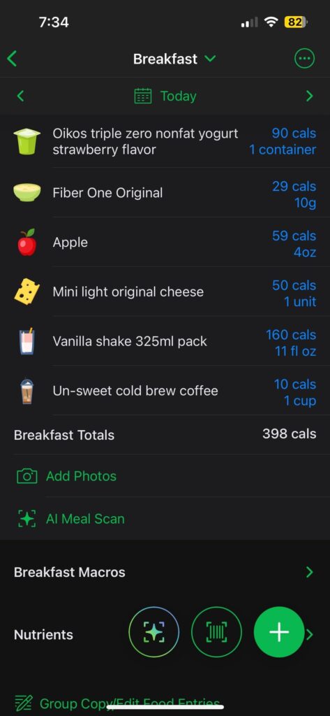 Full day of eating-1326 cals