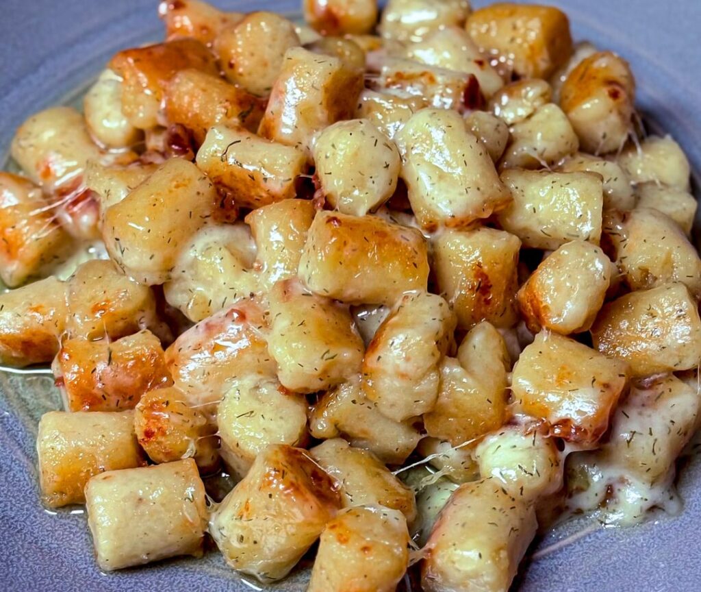 Garlic Gnocchi, Italian black truffle cheese, dill harvarti