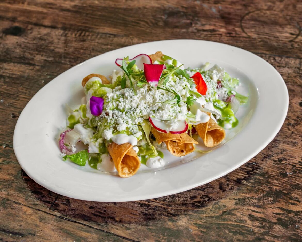 Chicken Flautas Platter