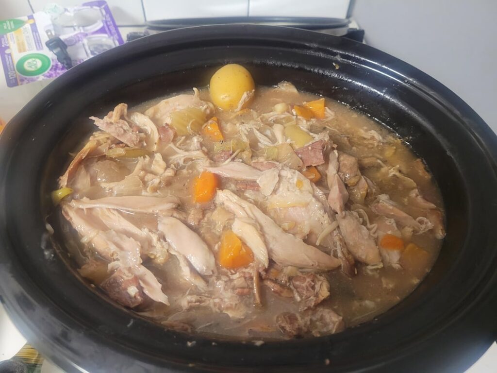 Made some rabbit stew for the first time