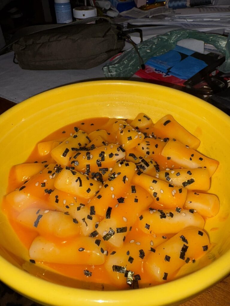 First time making homemade tteokbokki.