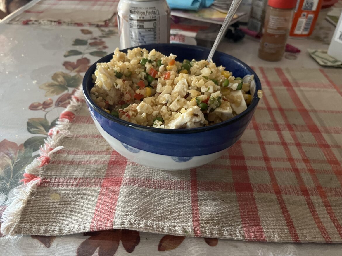 Fav lazy meal - cauliflower fried rice