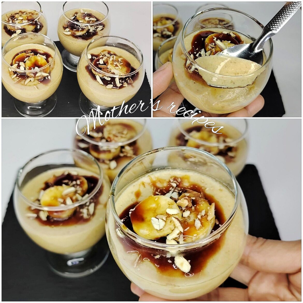 Effortless Indulgence: Cream Caramel and Banana Without oven or eggs 👌🏻