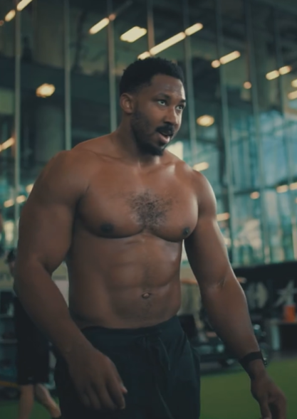 His monstrous physique is the envy of many