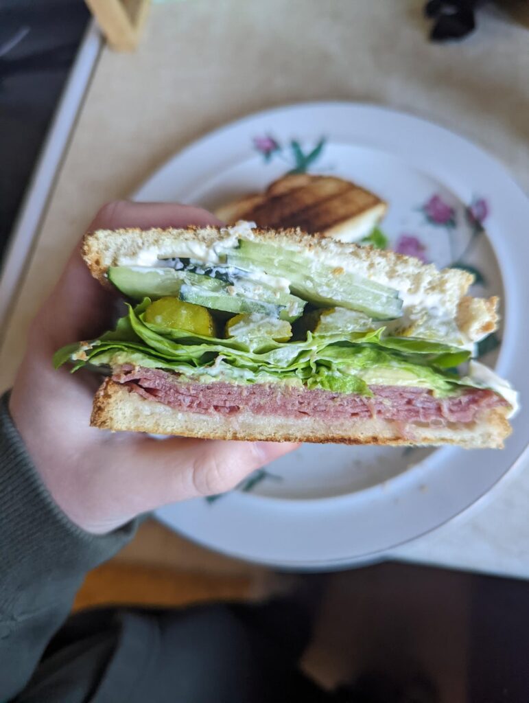 At home sick sandwich