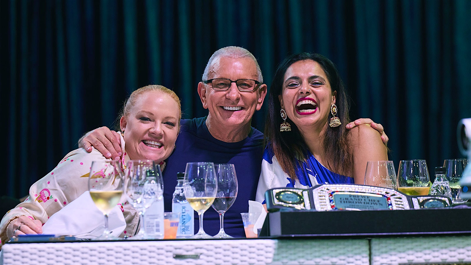  From left, Tiffani Faison, Robert Irvine and Maneet Chauhan