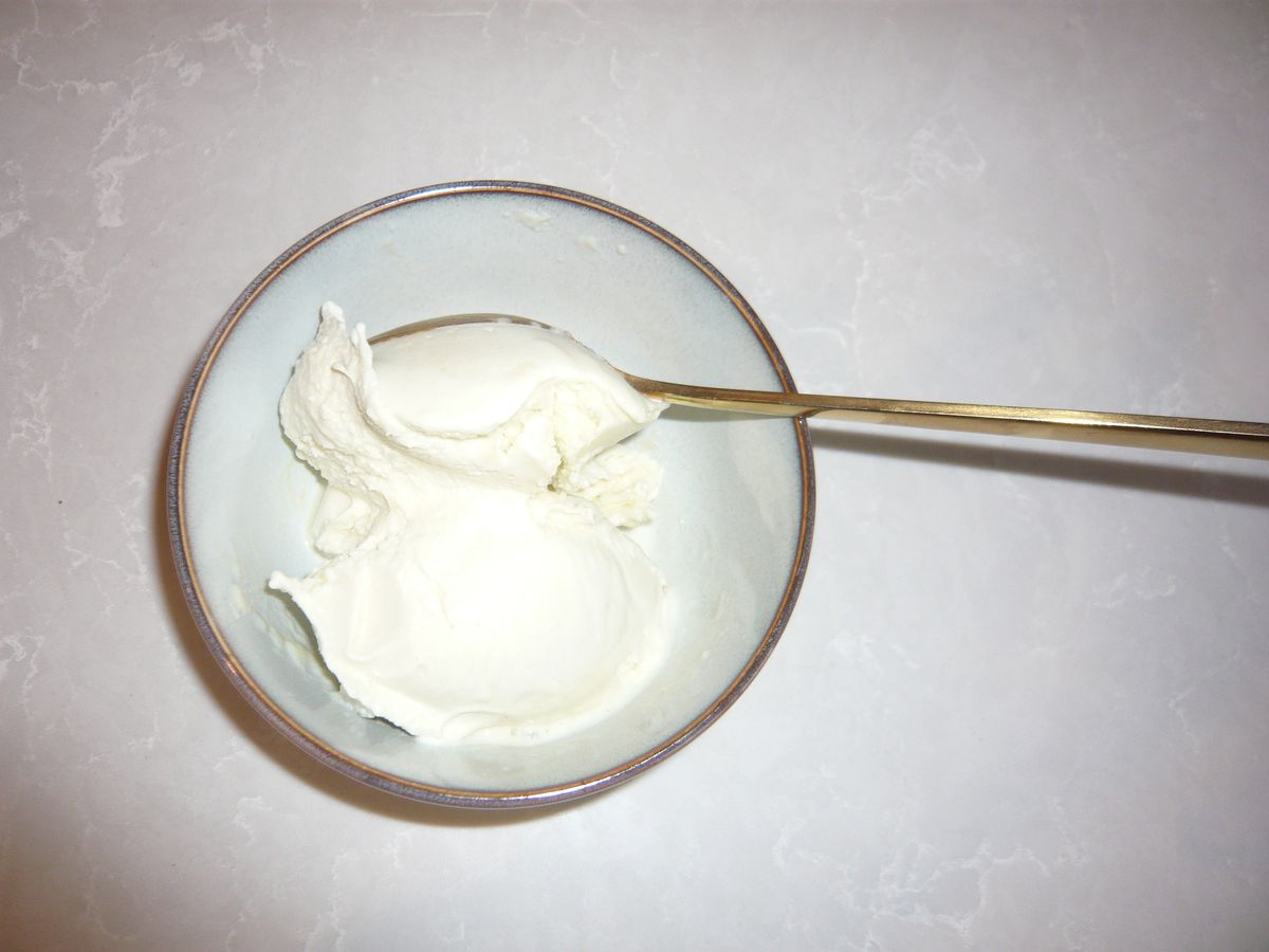 Protein ice cream made with the Ninja Creami