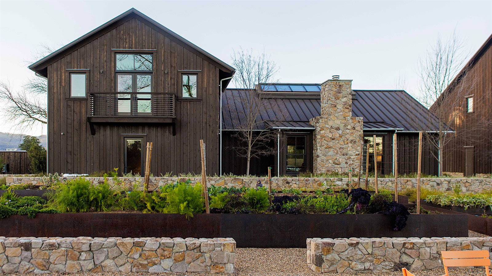  The main building at Wheeler Farms in Rutherford, Napa Valley.