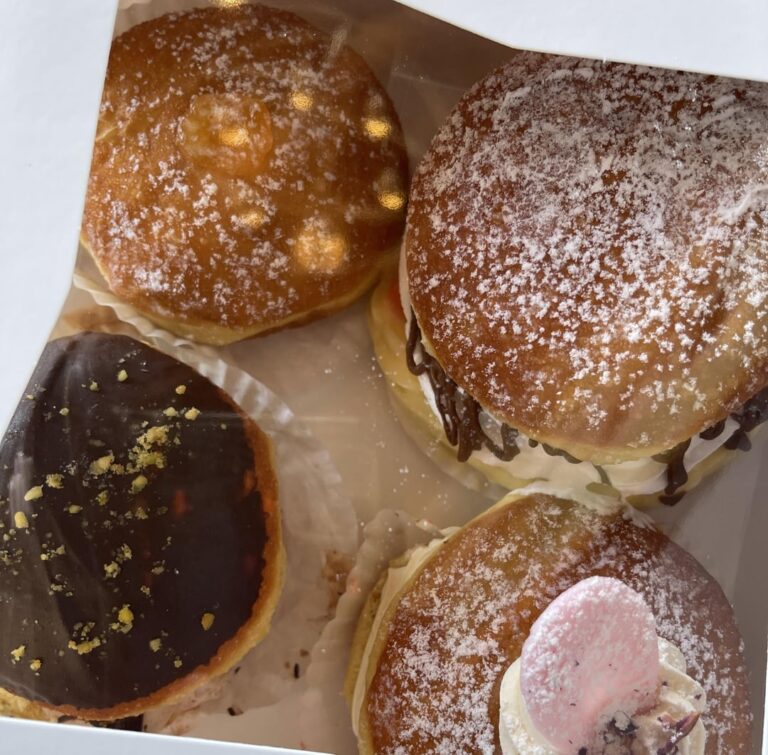 Atomic & Dubai Chocolate Pistachio Paczki Palmero Bakery Dining and Cooking