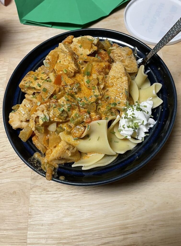 Blorg’s chicken paprikash