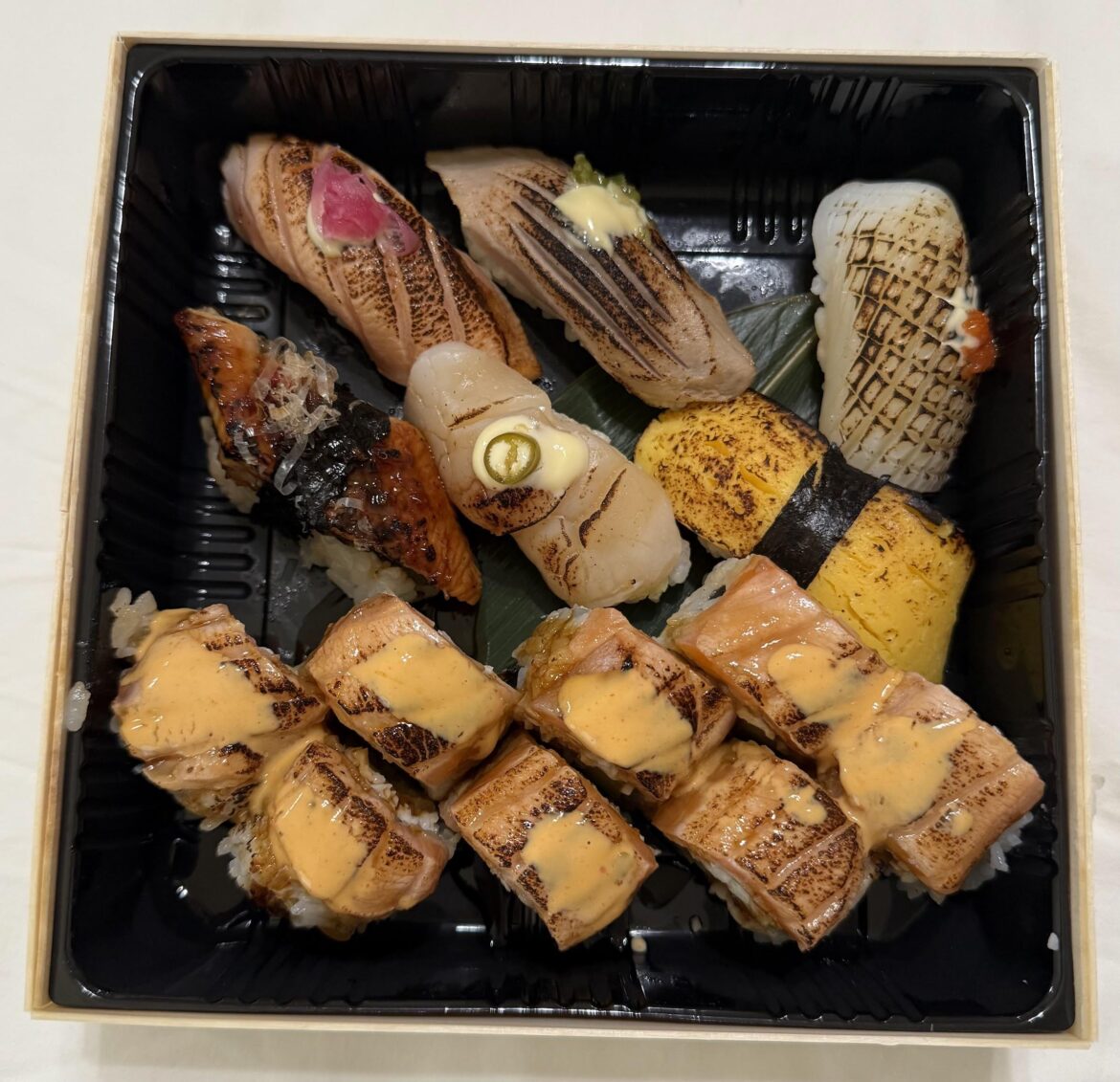 Tried out a to go sushi place (Aburi Box)