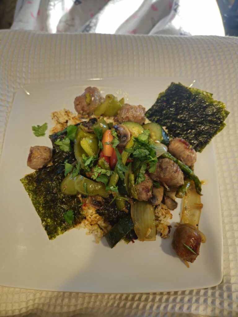 Any guesses for this "whatever I got in the pantry" kind of meal?