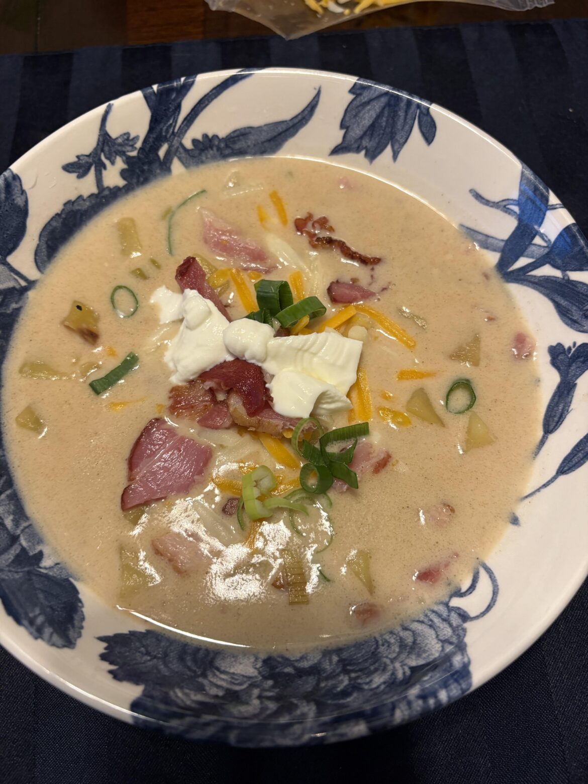 Loaded Baked Potato Soup With Bacon