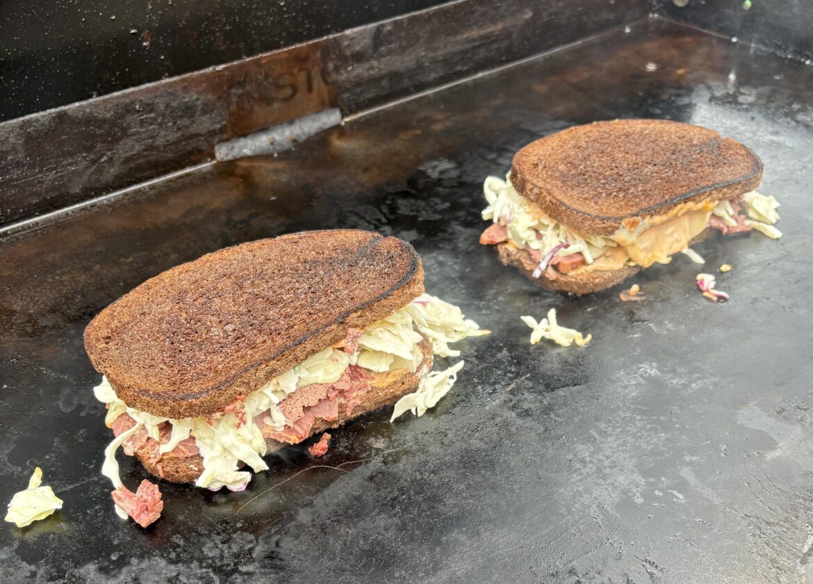 the best part of St Paddy’s corned beef & cabbage is making sandwiches with the leftovers.